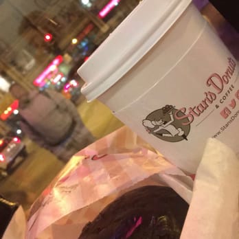 Stan's Donuts & Coffee - Boston creme dougnut & a hot chocolate - Donuts Near Me - Chicago, Illinois