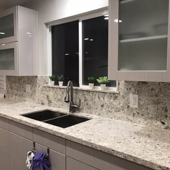 DVO Flooring Kitchen & Bath 2 - European cabinets ( chrome ). Quartz countertop ( dream cloud) - Kitchen & Bath Near Me - Garden Grove, California DVO Flooring Kitchen & Bath 2 - European cabinets ( chrome ). Quartz countertop ( dream cloud) - Kitchen & Bath Near Me - Garden Grove, California