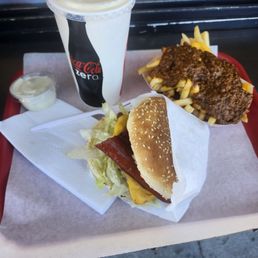 Combo with chili cheese fries