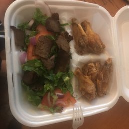 Gyro (without pita) and 5 wings....$10