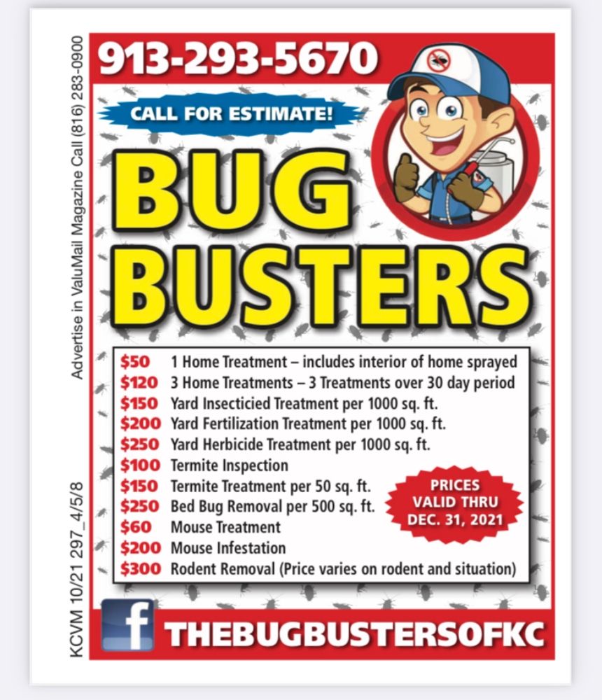 THE BUG BUSTERS Request a Quote 2737 S 47th St, Kansas City, Kansas