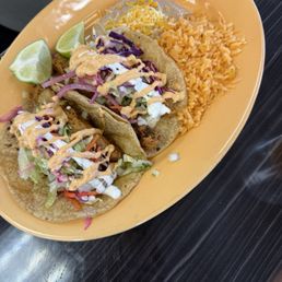 2 Fish Tacos Plate