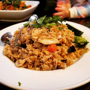 Thai Pepper True Thai Kitchen - Basil fried rice with chicken - Thai Near Me - Tacoma, Washington