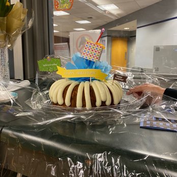 Nothing Bundt Cakes - White raspberry birthday bundt cake - Bakeries Near Me - Dulles, Virginia