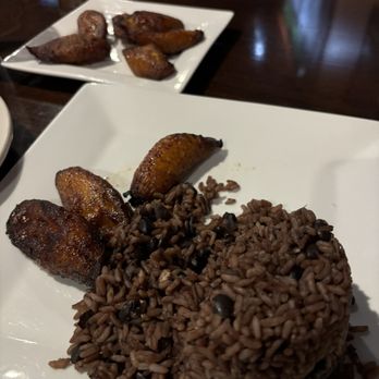 Caribbean Grill Cuban Restaurant - Plantains, black beans and rice. - Cuban Near Me - Coconut Creek, Florida