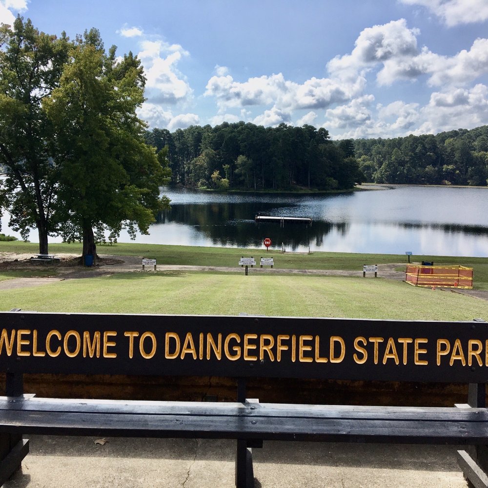 DAINGERFIELD STATE PARK - View of swimming area at Lake Daingerfield - Parks Near Me - Daingerfield, Texas
