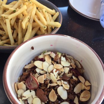 Provisional Kitchen - Farro grain salad / bowl with crispy fries but not so crispy - Breakfast & Brunch Near Me - San Diego, California Provisional Kitchen - Farro grain salad / bowl with crispy fries but not so crispy - Breakfast & Brunch Near Me - San Diego, California