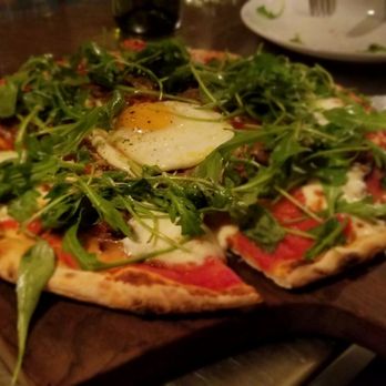 The Backspace - Brisket pizza with an egg on top - Italian Near Me - Austin, Texas