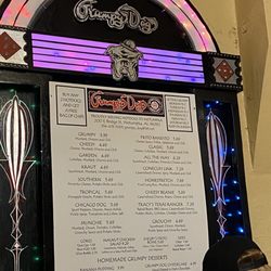Grumpy Dog - Menu