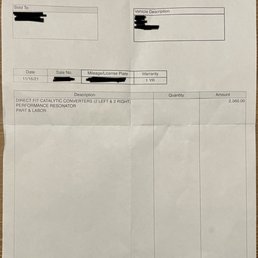 Nothing about this job was worth the original agreed upon $2450...much less the $2560 I unfortunately paid. Hope the IRS has fun with them!