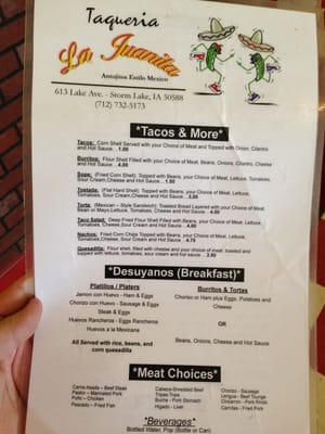 Menu photo 6 La Juanita Storm Lake, IA Menu photo 6 La Juanita Storm Lake, IA
