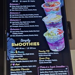Bowlology - San Clemente - Menu as of November 2025