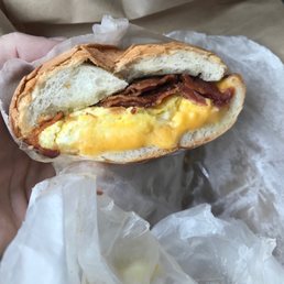 Scrambled bacon egg and cheese Scrambled bacon egg and cheese
