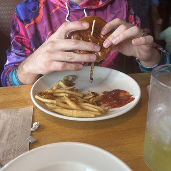 Applebee's Grill + Bar - Bourbon Street Mushroom Swiss Burger - American Near Me - Saginaw, Michigan