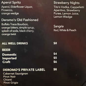 DeRomo's Restaurant - 2026-8-6 Happy Hour Menu - Bakeries Near Me - Bonita Springs, Florida DeRomo's Restaurant - 2026-8-6 Happy Hour Menu - Bakeries Near Me - Bonita Springs, Florida