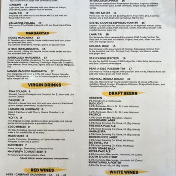 Lilikoi Bar and Grill - Menu as of 5/31/25 - Hawaiian Near Me - Lihue, Hawaii Lilikoi Bar and Grill - Menu as of 5/31/25 - Hawaiian Near Me - Lihue, Hawaii