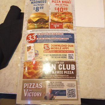 Bubba's 33 - Menu - Sports Bars Near Me - Tampa, Florida Bubba's 33 - Menu - Sports Bars Near Me - Tampa, Florida