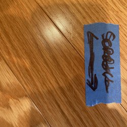 Carpet & Door Mart - Long scratch across newly placed planks
