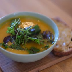Presto Eatery - Pumpkin and sage soup. I still dream about it.