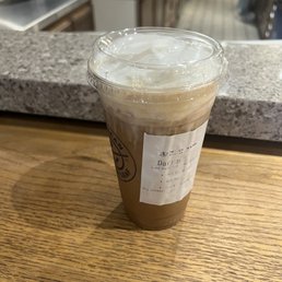 Dry Iced Hazelnut Latte