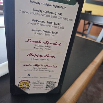 La Campesina Restaurant - Tex-Mex Near Me - Fairfax, Virginia