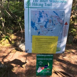 Bluff Wilderness Hiking Trail - Trail map at one of the stops
