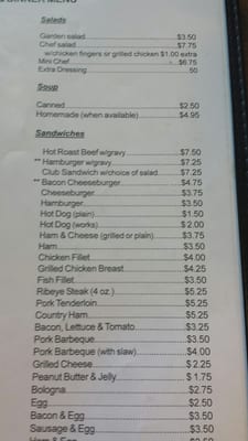 Menu photo 3 Ann's Family Restaurant Arrington, VA