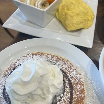 The Pan - Peanut butter & chocolate pancakes, The Pan Omelette - Pizza Near Me - Gardena, California The Pan - Peanut butter & chocolate pancakes, The Pan Omelette - Pizza Near Me - Gardena, California