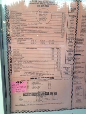 Menu photo 6 Cedar Hill Dar-E Kreme Cedar Hill, MO