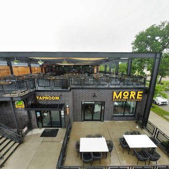 More Brewing - Front of the Brewery (flew my pocket camera to take the shot) - Brewpubs Near Me - Bartlett, Illinois
