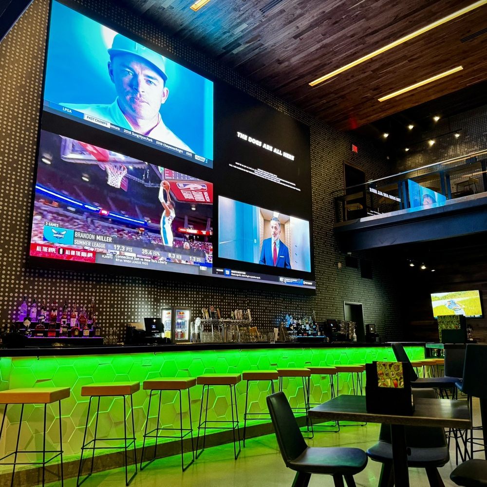 Topgolf - Bottom floor bar view - Golf Near Me - Cranston, Rhode Island Topgolf - Bottom floor bar view - Golf Near Me - Cranston, Rhode Island