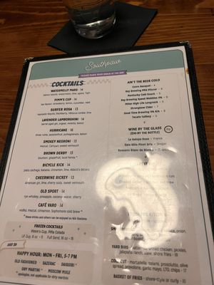 Menu photo 1 Southpaw Baltimore, MD Menu photo 1 Southpaw Baltimore, MD