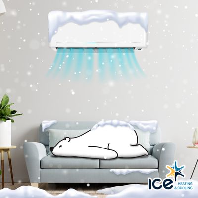 Ice Heating Cooling And Plumbing Logo