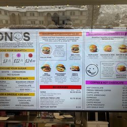 Ono’s Malasadas - Menu
