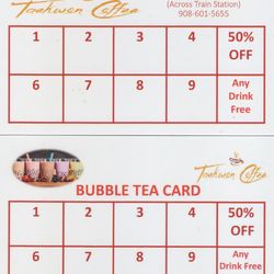 Taekwon Coffee & Bubble Tea - Coffee & Bubble Tea cards