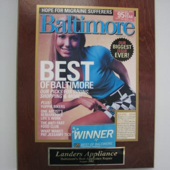Landers Appliance - One of our Nine "Baltimore's Best" Awards! - Appliances & Repair Near Me - Rosedale, Maryland