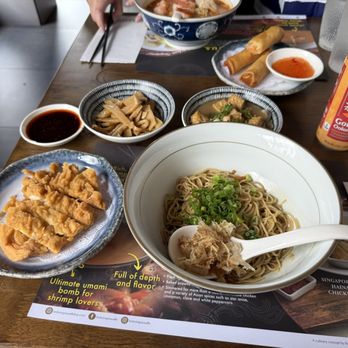 Le Shrimp Noodle Bar - A generous spread for a little more than $30 US - Noodles Near Me - Glendale, California Le Shrimp Noodle Bar - A generous spread for a little more than $30 US - Noodles Near Me - Glendale, California