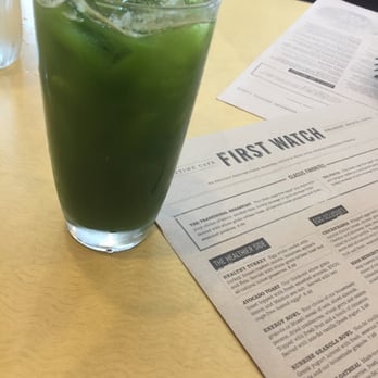 First Watch - Kale tonic! Kale, Apple, cucumber, lemon - Breakfast & Brunch Near Me - Sarasota, Florida First Watch - Kale tonic! Kale, Apple, cucumber, lemon - Breakfast & Brunch Near Me - Sarasota, Florida