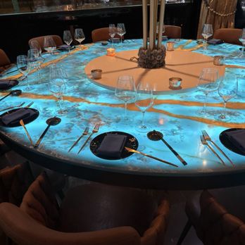 Blue Pearl - Such a cool table - Seafood Near Me - Staten Island, New York Blue Pearl - Such a cool table - Seafood Near Me - Staten Island, New York