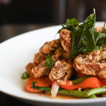 Lemongrass Thai Eatery - Crispy duck basil served with jasmine rice - Thai Near Me - Dallas, Texas Lemongrass Thai Eatery - Crispy duck basil served with jasmine rice - Thai Near Me - Dallas, Texas