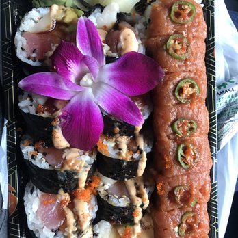 Mount Everest Sushi - Mount Everest Roll to the left and Allison Roll to the right - Asian Fusion Near Me - Pittsburgh, Pennsylvania Mount Everest Sushi - Mount Everest Roll to the left and Allison Roll to the right - Asian Fusion Near Me - Pittsburgh, Pennsylvania
