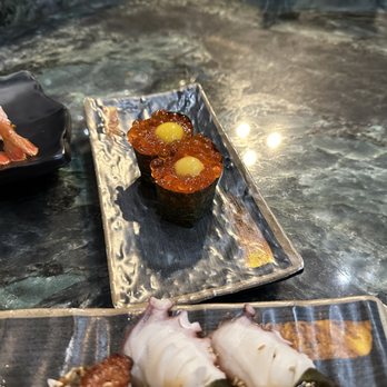 Sushi Rosa - Ikura with quail egg one of my many favorites. - Sushi Bars Near Me - Santa Rosa, California Sushi Rosa - Ikura with quail egg one of my many favorites. - Sushi Bars Near Me - Santa Rosa, California