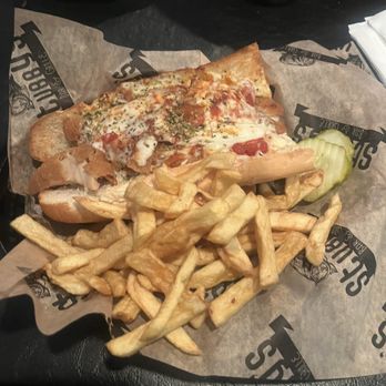 Stubby's Bar And Grille - "Small" chicken parm sandwich - Sports Bars Near Me - Lancaster, Pennsylvania Stubby's Bar And Grille - "Small" chicken parm sandwich - Sports Bars Near Me - Lancaster, Pennsylvania