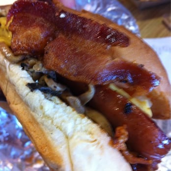 Five Guys - Bacon cheesedog - Fast Food Near Me - San Jose, California Five Guys - Bacon cheesedog - Fast Food Near Me - San Jose, California