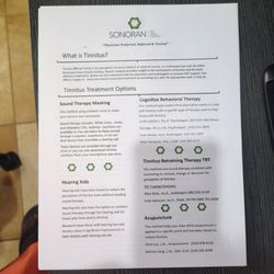 Information re: Tinnitus (1)