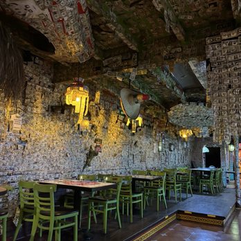 El Corralito - Inside. Dollar bills line the walls and ceiling. - Spanish Near Me - Ensenada, BCN El Corralito - Inside. Dollar bills line the walls and ceiling. - Spanish Near Me - Ensenada, BCN