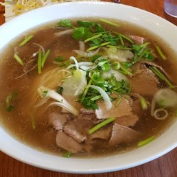 Pho large rare beef