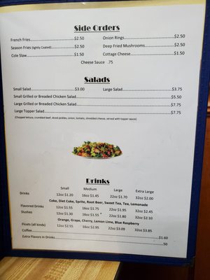 Menu photo 2 Hilltop Drive-In Cambridge City, IN Menu photo 2 Hilltop Drive-In Cambridge City, IN
