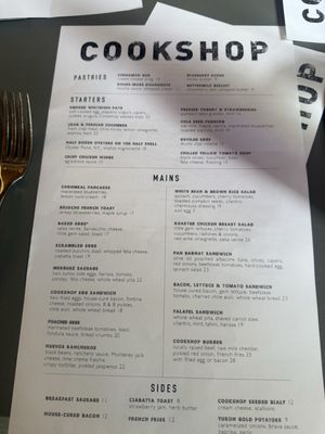 Menu photo 2 Cookshop New York, NY