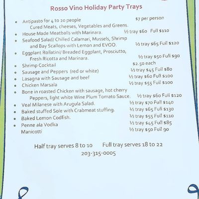 Menu photo 8 Rosso Vino Branford, CT